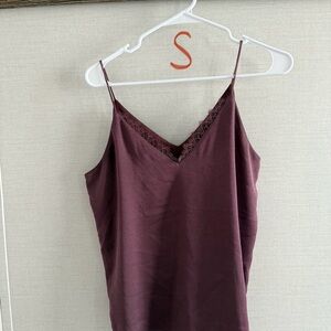 Express Fitted Red Camisole Top